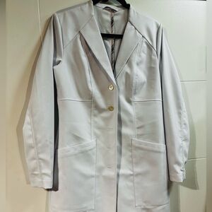 Women's White Fitted Lab Coat